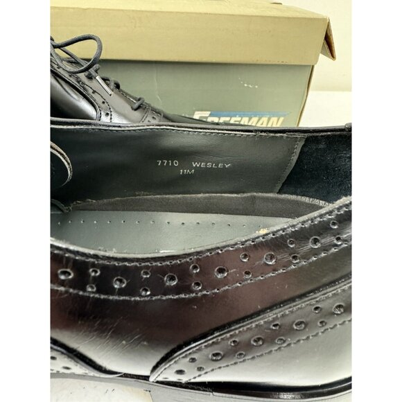Freeman Wesley Black Leather  Men’s Dress Oxfords Size 11 M main image 8